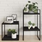vidaXL Estante estantería 4 uds madera contrachapada negro 40x40x1,5cm