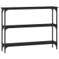 vidaXL Mesa consola madera de ingeniería negra 100x22,5x75 cm vidaXL Mesa consola madera de ingeniería negra 100x22,5x75 cm