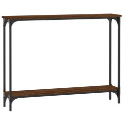 vidaXL Mesa consola madera de ingeniería marrón roble 100x22,5x75 cm