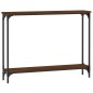 vidaXL Mesa consola madera de ingeniería marrón roble 100x22,5x75 cm vidaXL Mesa consola madera de ingeniería marrón roble 100x22,5x75 cm