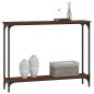 vidaXL Mesa consola madera de ingeniería marrón roble 100x22,5x75 cm vidaXL Mesa consola madera de ingeniería marrón roble 100x22,5x75 cm