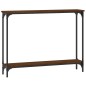 vidaXL Mesa consola madera de ingeniería marrón roble 100x22,5x75 cm vidaXL Mesa consola madera de ingeniería marrón roble 100x22,5x75 cm