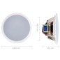 vidaXL Altavoces empotrables de pared y techo con tweeter 2 uds 240 W