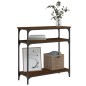 vidaXL Mesa consola madera de ingeniería marrón roble 75x29x75 cm vidaXL Mesa consola madera de ingeniería marrón roble 75x29x75 cm
