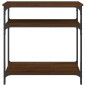 vidaXL Mesa consola madera de ingeniería marrón roble 75x29x75 cm vidaXL Mesa consola madera de ingeniería marrón roble 75x29x75 cm