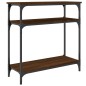 vidaXL Mesa consola madera de ingeniería marrón roble 75x29x75 cm vidaXL Mesa consola madera de ingeniería marrón roble 75x29x75 cm