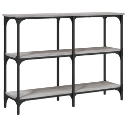 vidaXL Mesa consola madera de ingeniería gris Sonoma 100x29x75 cm