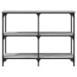vidaXL Mesa consola madera de ingeniería gris Sonoma 100x29x75 cm vidaXL Mesa consola madera de ingeniería gris Sonoma 100x29x75 cm