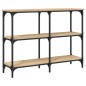vidaXL Mesa consola madera de ingeniería roble Sonoma 100x29x75 cm vidaXL Mesa consola madera de ingeniería roble Sonoma 100x29x75 cm
