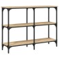 vidaXL Mesa consola madera de ingeniería roble Sonoma 100x29x75 cm vidaXL Mesa consola madera de ingeniería roble Sonoma 100x29x75 cm