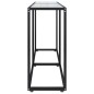 vidaXL Mesa consola vidrio templado transparente 140x35x75,5cm vidaXL Mesa consola vidrio templado transparente 140x35x75,5cm