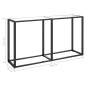 vidaXL Mesa consola vidrio templado transparente 140x35x75,5cm vidaXL Mesa consola vidrio templado transparente 140x35x75,5cm