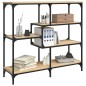 vidaXL Mesa consola madera contrachapada roble Sonoma 103x32x95 cm vidaXL Mesa consola madera contrachapada roble Sonoma 103x32x95 cm