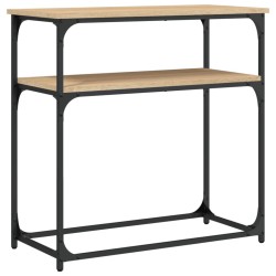 vidaXL Mesa consola madera de ingeniería roble Sonoma 75x35,5x75 cm