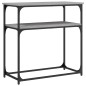 vidaXL Mesa consola madera de ingeniería gris Sonoma 75x35,5x75 cm