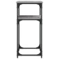 vidaXL Mesa consola madera de ingeniería gris Sonoma 75x35,5x75 cm