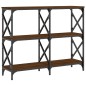 vidaXL Mesa consola madera de ingeniería marrón roble 100x28x80,5 cm vidaXL Mesa consola madera de ingeniería marrón roble 100x28x80,5 cm