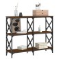 vidaXL Mesa consola madera de ingeniería marrón roble 100x28x80,5 cm vidaXL Mesa consola madera de ingeniería marrón roble 100x28x80,5 cm