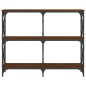 vidaXL Mesa consola madera de ingeniería marrón roble 100x28x80,5 cm vidaXL Mesa consola madera de ingeniería marrón roble 100x28x80,5 cm