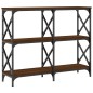 vidaXL Mesa consola madera de ingeniería marrón roble 100x28x80,5 cm vidaXL Mesa consola madera de ingeniería marrón roble 100x28x80,5 cm