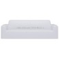 vidaXL Funda elástica para sofá de 3 plazas poliéster jersey blanca