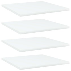 vidaXL Estante estantería 4uds madera contrachapada blanco 40x40x1,5cm