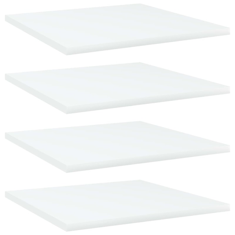 vidaXL Estante estantería 4uds madera contrachapada blanco 40x40x1,5cm vidaXL Estante estantería 4uds madera contrachapada blanco 40x40x1,5cm