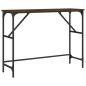 vidaXL Mesa consola madera de ingeniería marrón roble 100x32x75 cm vidaXL Mesa consola madera de ingeniería marrón roble 100x32x75 cm