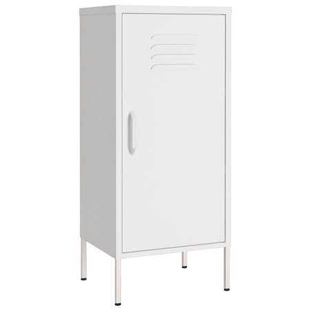 vidaXL Armario de almacenamiento acero blanco 42,5x35x101,5 cm