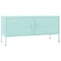 vidaXL Mueble para TV de acero verde menta 105x35x50 cm