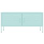 vidaXL Mueble para TV de acero verde menta 105x35x50 cm