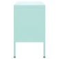 vidaXL Mueble para TV de acero verde menta 105x35x50 cm