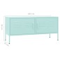 vidaXL Mueble para TV de acero verde menta 105x35x50 cm