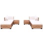 vidaXL Juego de sofás de 16 piezas ratán natural vidaXL Juego de sofás de 16 piezas ratán natural