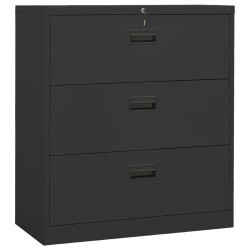 vidaXL Armario archivador de acero antracita 90x46x103 cm