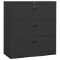 vidaXL Armario archivador de acero antracita 90x46x103 cm
