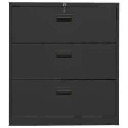 vidaXL Armario archivador de acero antracita 90x46x103 cm