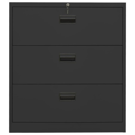vidaXL Armario archivador de acero antracita 90x46x103 cm