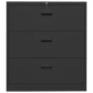 vidaXL Armario archivador de acero antracita 90x46x103 cm