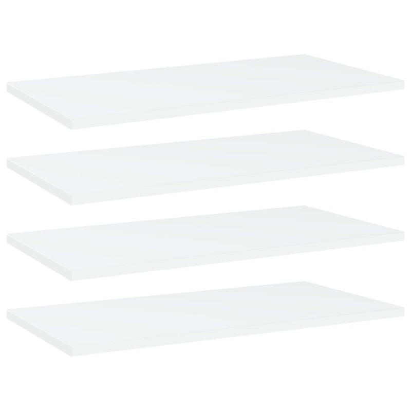 vidaXL Estantes para estantería 4 uds contrachapada blanco 60x30x1,5cm vidaXL Estantes para estantería 4 uds contrachapada blanco 60x30x1,5cm