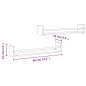vidaXL Estantes de pared con barras 2 uds roble Sonoma 80x16x14 cm vidaXL Estantes de pared con barras 2 uds roble Sonoma 80x16x14 cm