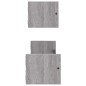 vidaXL Estantes de pared con barras 2 uds gris Sonoma 60x16x14 cm vidaXL Estantes de pared con barras 2 uds gris Sonoma 60x16x14 cm