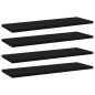 vidaXL Estantes para estantería 4 uds contrachapada negro 60x20x1,5 cm vidaXL Estantes para estantería 4 uds contrachapada negro 60x20x1,5 cm