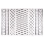 vidaXL Alfombra lavable antideslizante negro y blanco 80x150 cm