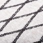 vidaXL Alfombra lavable antideslizante negro y blanco 80x150 cm