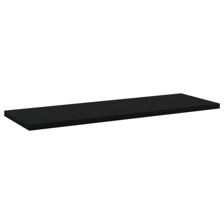 vidaXL Estantes para estantería 4 uds contrachapada negro 60x20x1,5 cm