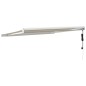 vidaXL Toldo retráctil aluminio y tela color crema 3,5x2,5 m