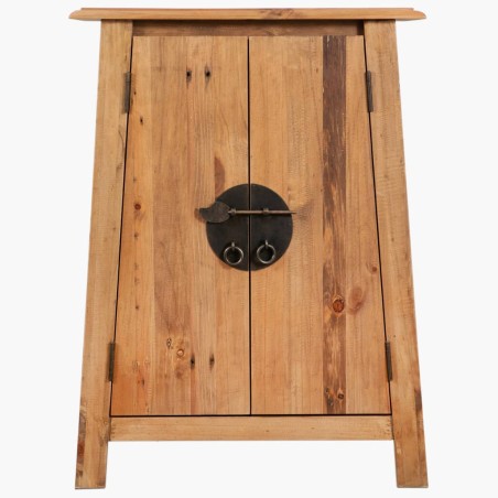 vidaXL Mueble del cuarto de baño madera maciza de pino 59x32x80 cm