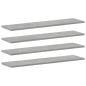 vidaXL Estante estantería 4uds contrachapada gris hormigón 80x20x1,5cm vidaXL Estante estantería 4uds contrachapada gris hormigón 80x20x1,5cm