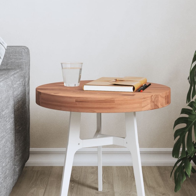 vidaXL Tablero redondo de madera maciza de haya Ø40x4 cm vidaXL Tablero redondo de madera maciza de haya Ø40x4 cm